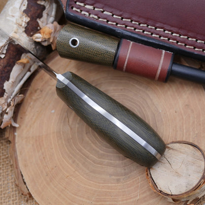 Walker: Green Canvas Micarta