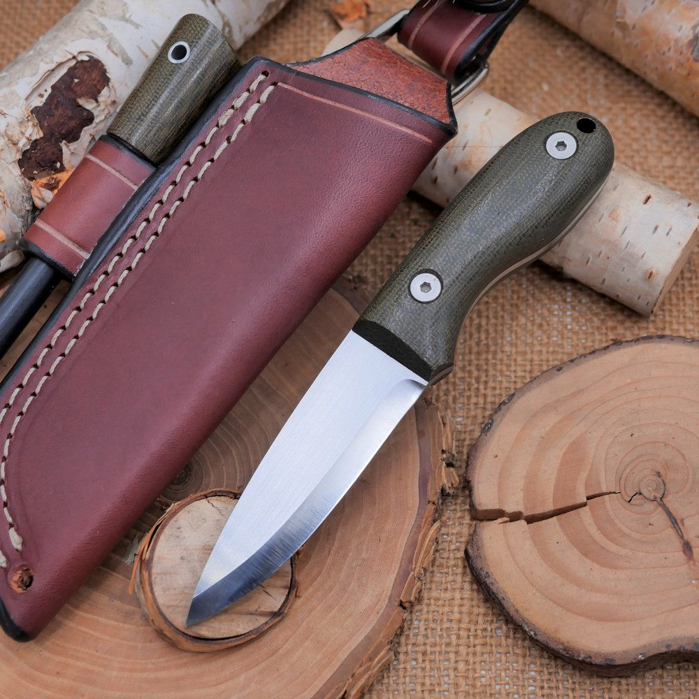 Walker: Green Canvas Micarta