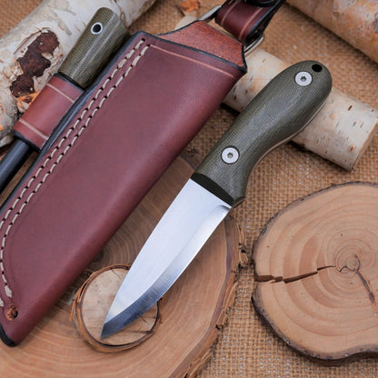 Walker: Green Canvas Micarta