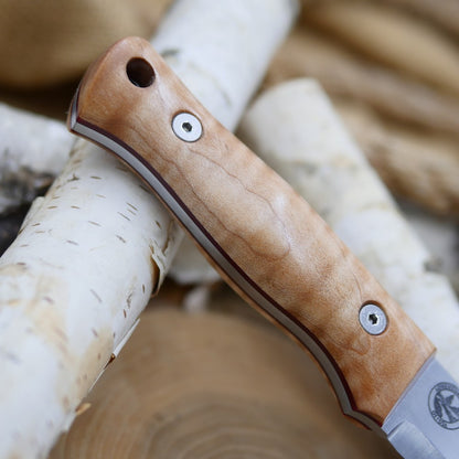 Classic: Stabilized Curly Maple & Red G10 (r-series)