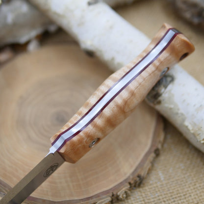 Classic: Stabilized Curly Maple & Red G10 (r-series)