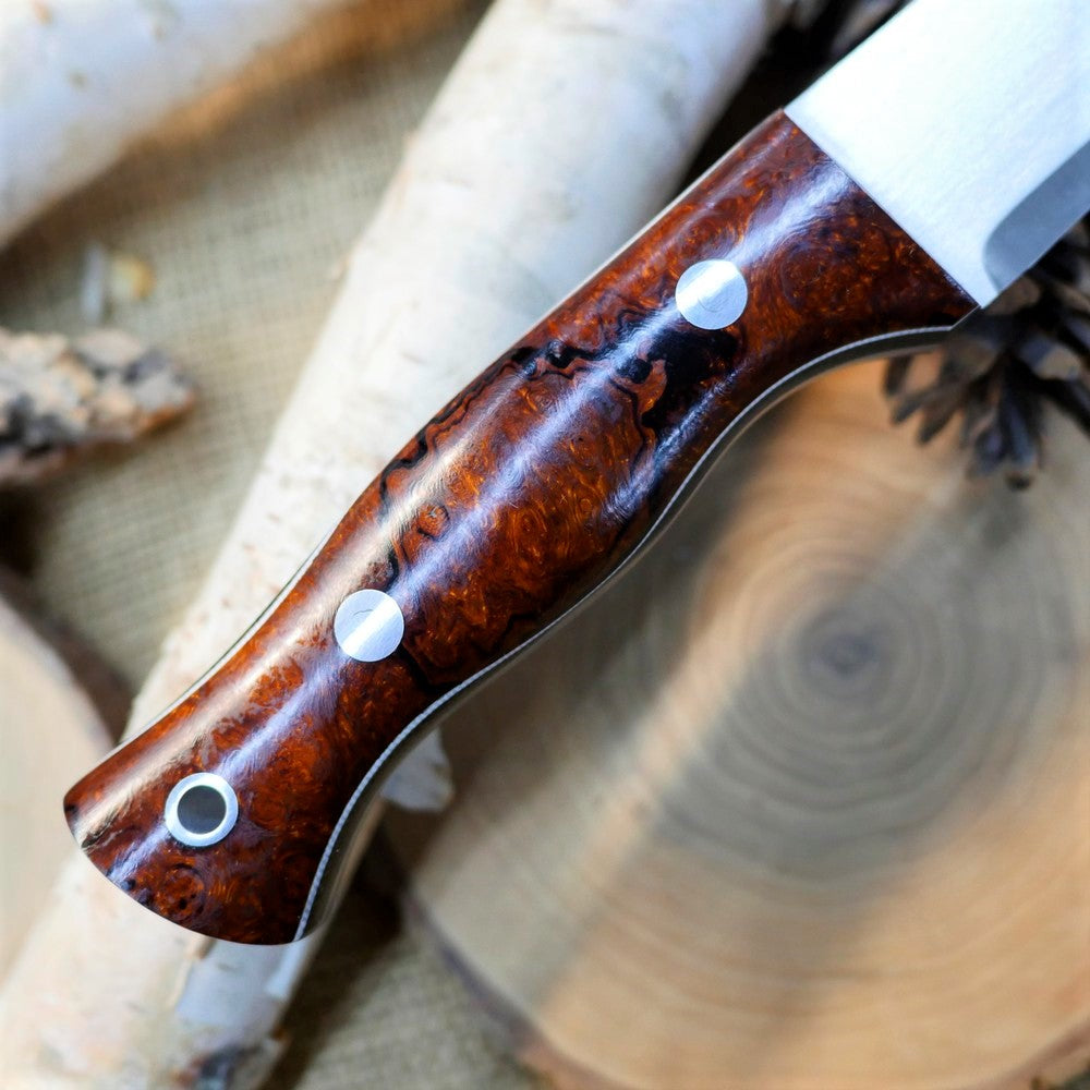 Tradesman: CPM 3V, Ironwood Burl & Double Liners