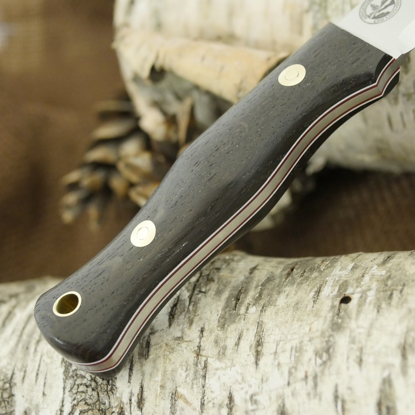 Mountaineer: Bog Oak, Red & White G10