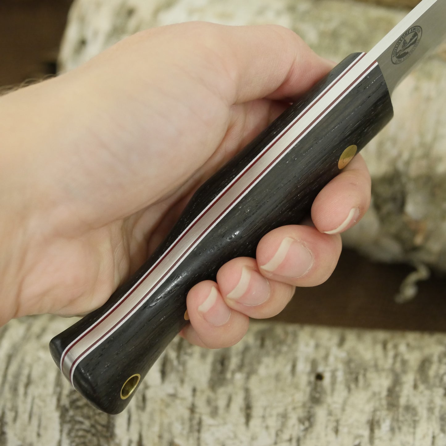 Mountaineer: Bog Oak, Red & White G10