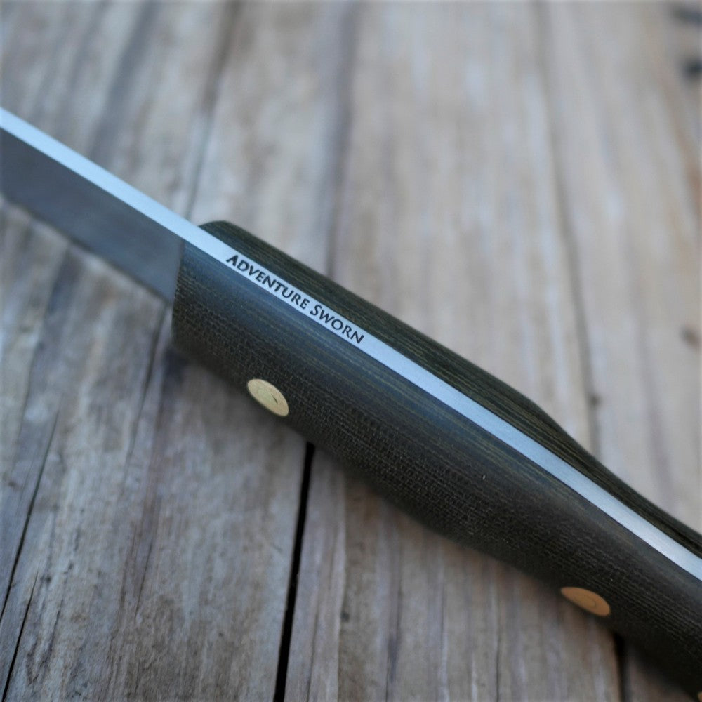 Mountaineer: Green Canvas Micarta