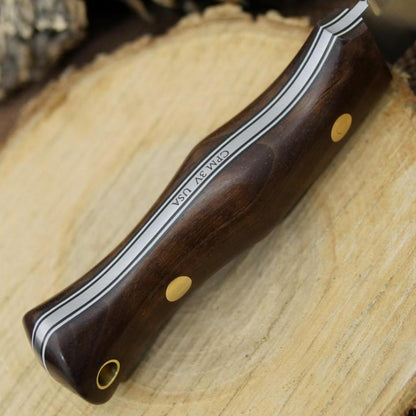 CPM 3V Explorer: Walnut & Triple Liners - Adventure Sworn Bushcraft Co.