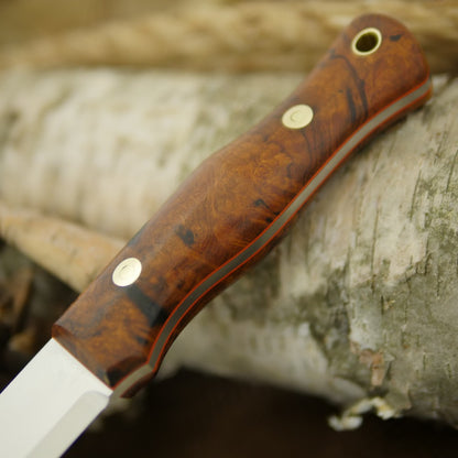 Mountaineer: Ironwood Burl & Orange G10