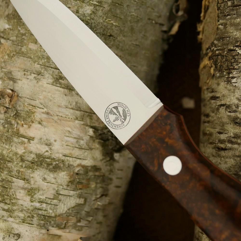 Mountaineer: Ironwood Burl & Orange G10