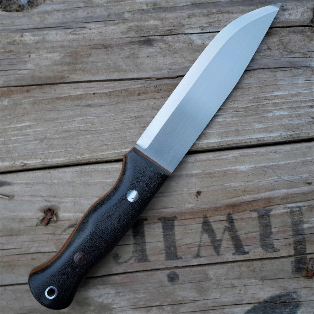 Explorer 5.5" Prototype: Gray Terotuf & Natural Canvas Micarta