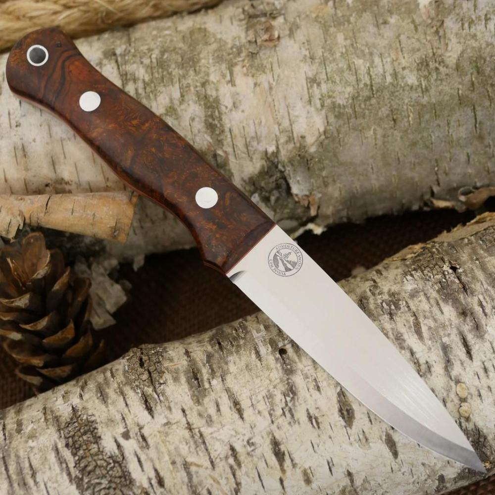 Mountaineer: Ironwood Burl & Orange G10