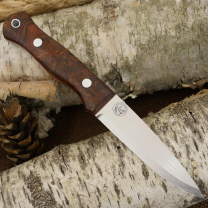 Mountaineer: Ironwood Burl & Orange G10