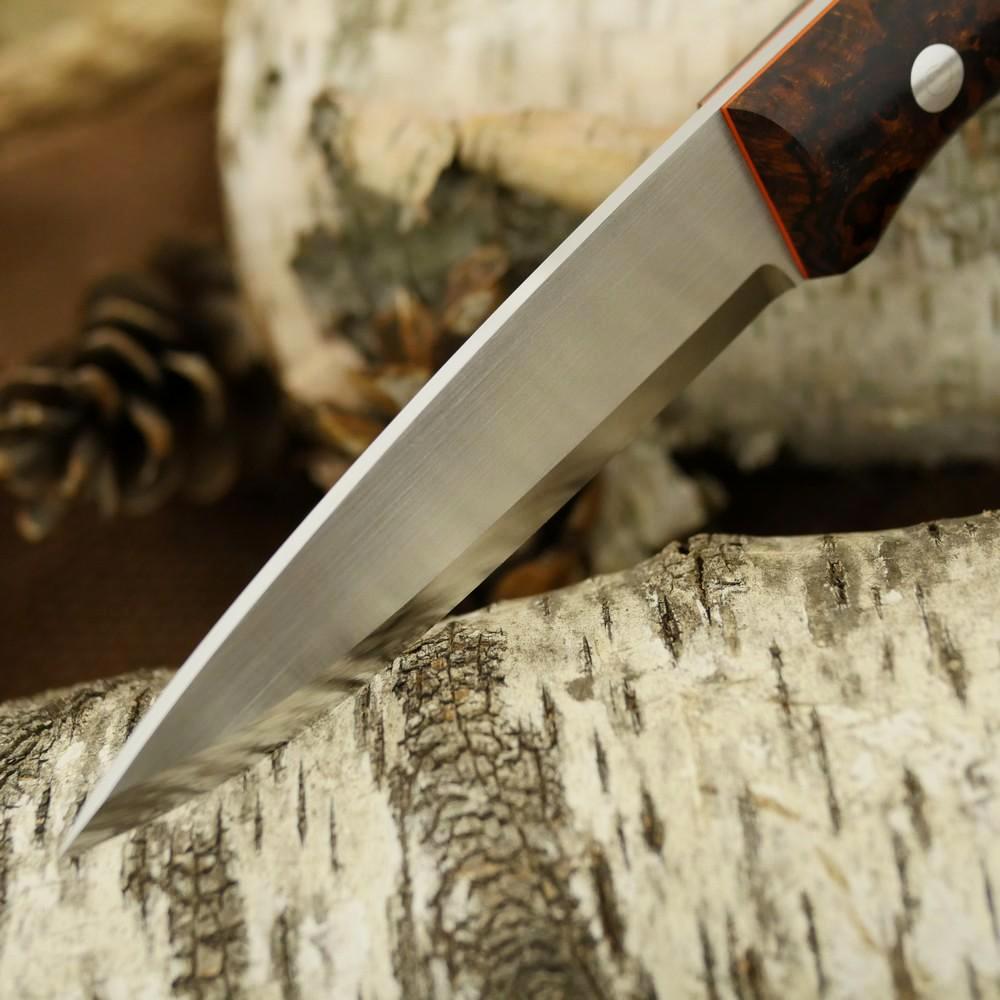 Mountaineer: Ironwood Burl & Orange G10