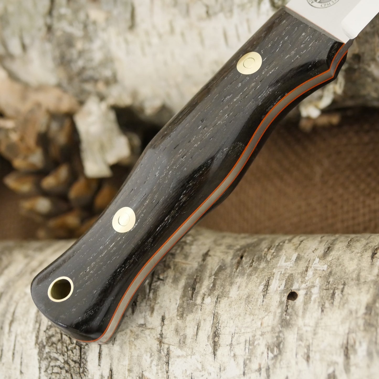 Mountaineer: Ancient Bog Oak & Hunter Orange G10