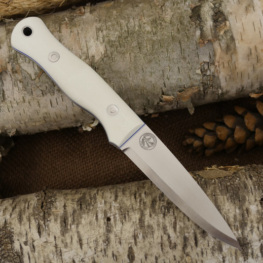 Mountaineer: White G10, Blue & White G10