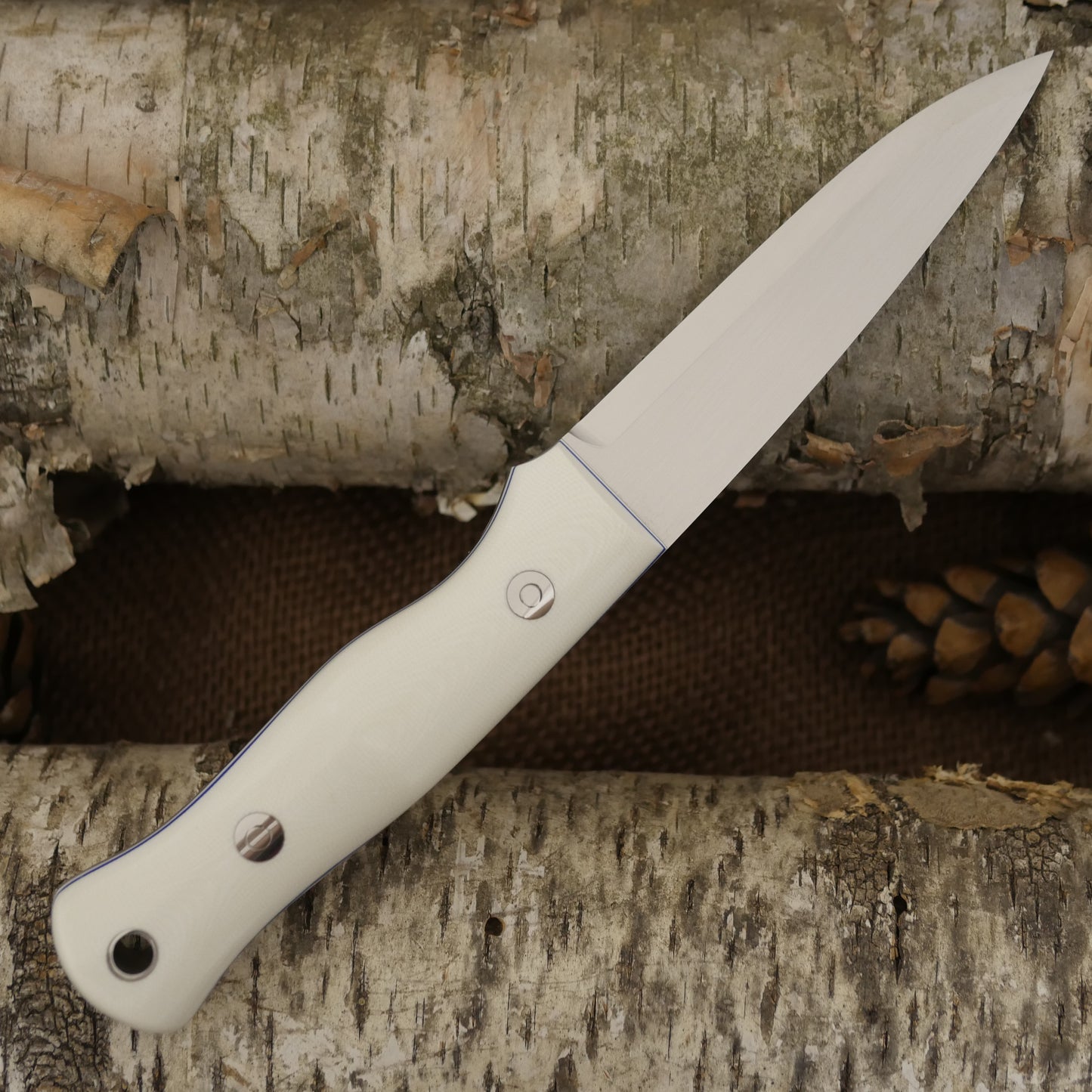 Mountaineer: White G10, Blue & White G10