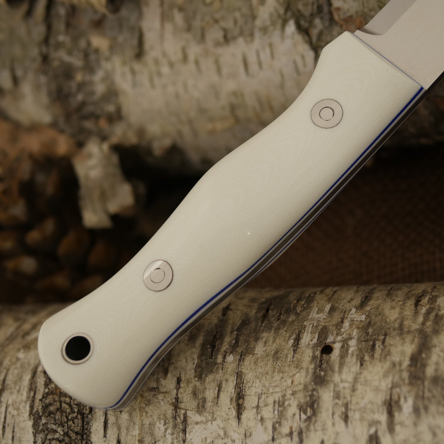 Mountaineer: White G10, Blue & White G10