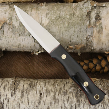 Mountaineer: Black Canvas & Red Linen