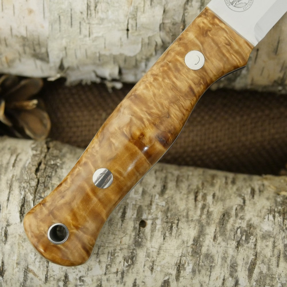 Mountaineer: Karelian Birch, Blue & White G10