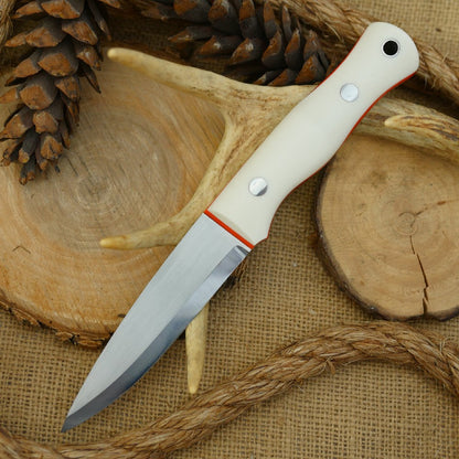 Mountaineer: White Linen, Hunter Orange G10 & Taper