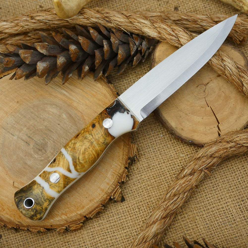 Mountaineer: Buckeye Burl Shockwood & White Linen