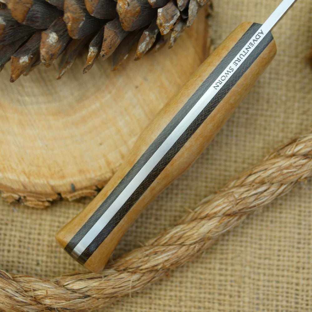 Explorer: CPM 3V, Maple Valley Richlite & Green Canvas - Adventure Sworn Bushcraft Co.