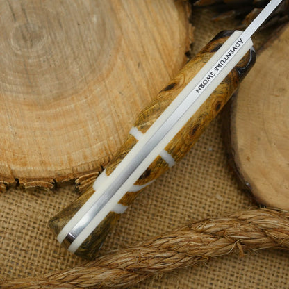 Mountaineer: Buckeye Burl Shockwood & White Linen