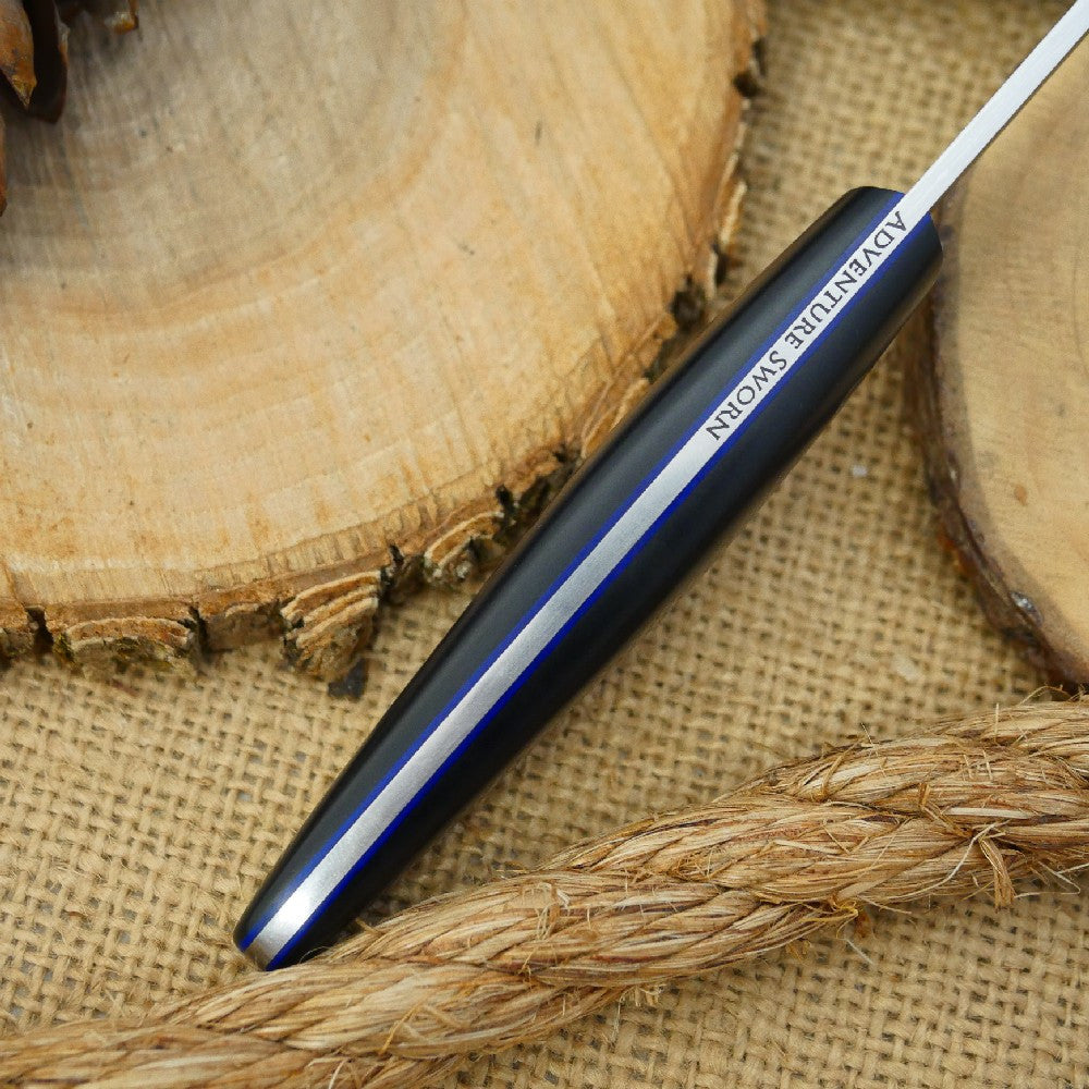 Hiker: CPM 3V Blue & Black Richlite - Adventure Sworn Bushcraft Co.