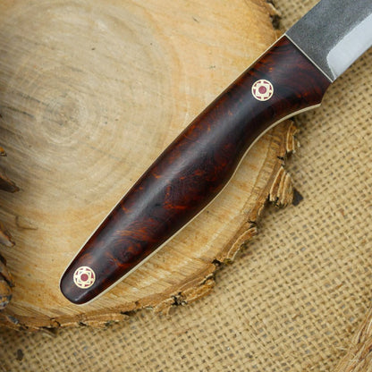 Hiker: CPM 3V Ironwood Burl & Ivory G10 - Adventure Sworn Bushcraft Co.