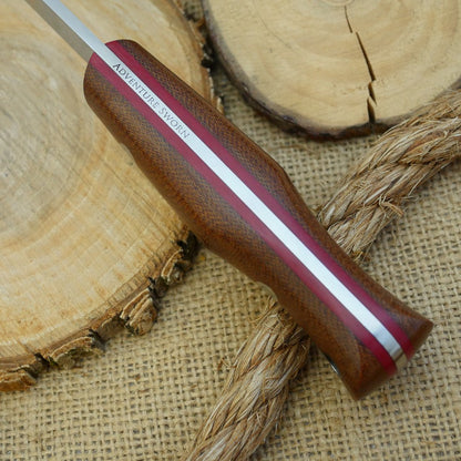 Classic: Natural Brown Canvas & Thick Red Linen - Adventure Sworn Bushcraft Co.