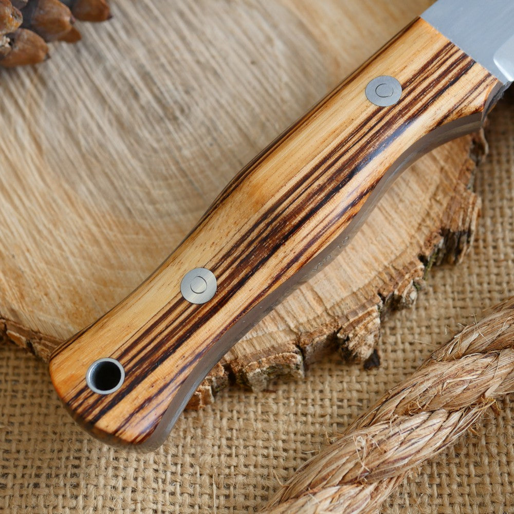 Mountaineer: Zebrawood & Earth Brown G10