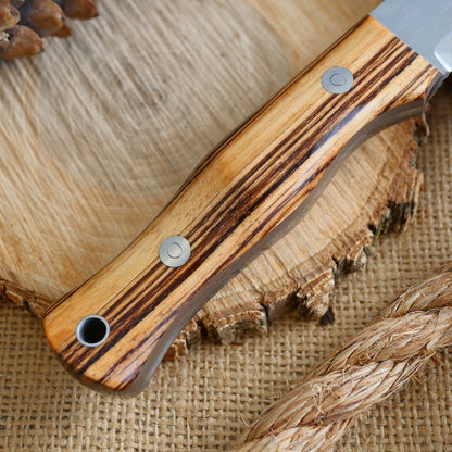 Mountaineer: Zebrawood & Earth Brown G10