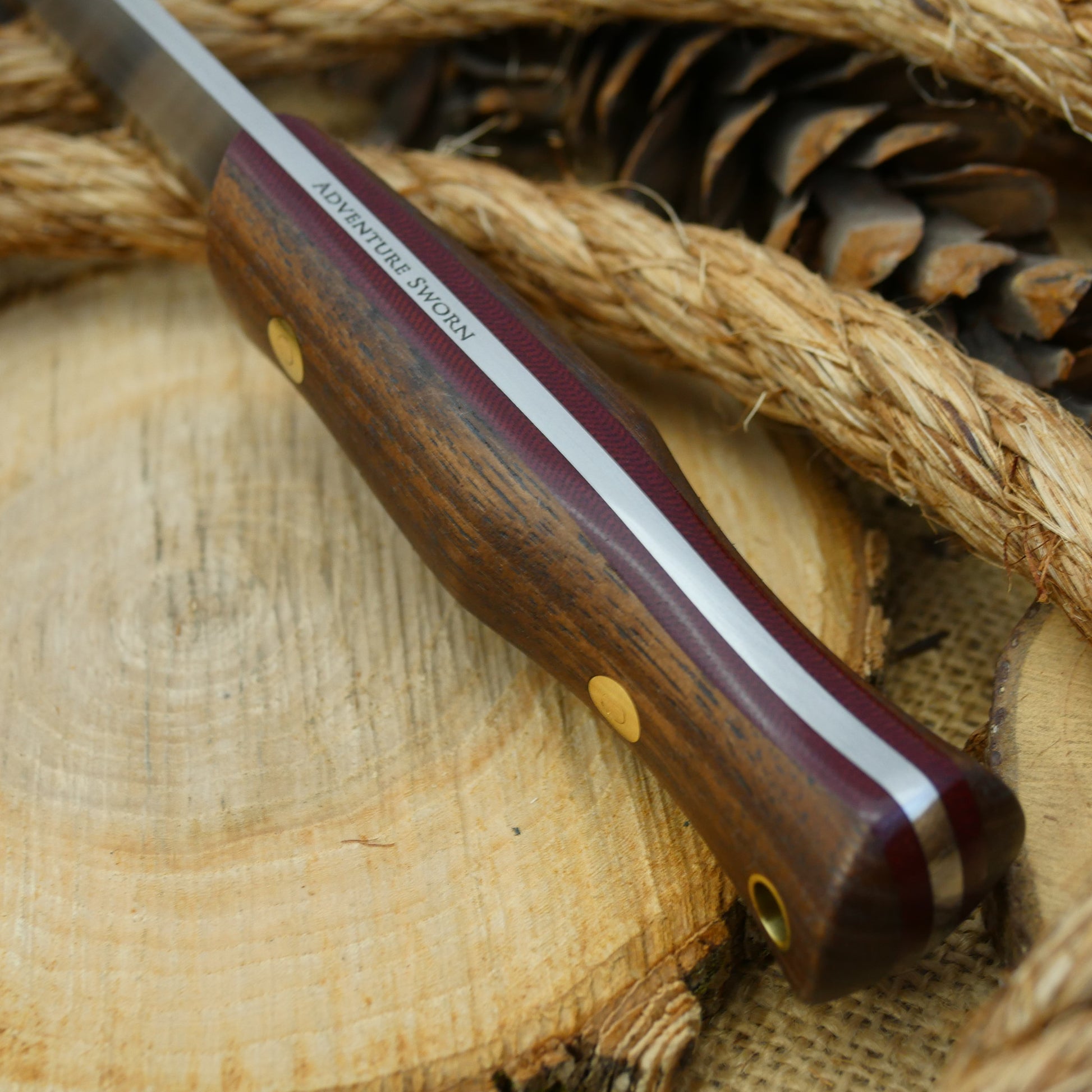 Explorer: Walnut & Maroon Canvas - Adventure Sworn Bushcraft Co.
