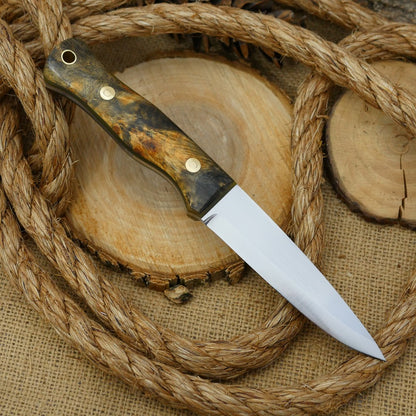 Mountaineer: Buckeye Burl & Translucent Green G10