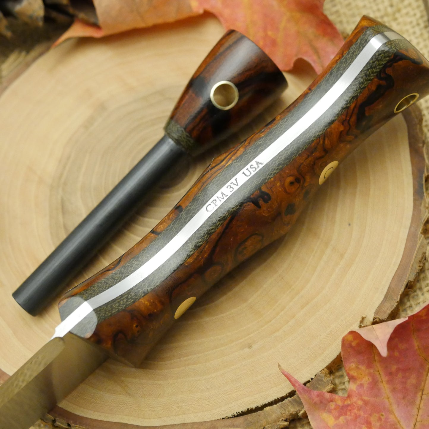 Tradesman: Ironwood Burl & Green Canvas
