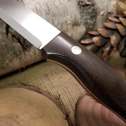 Mountaineer 2nd: Green Canvas Micarta
