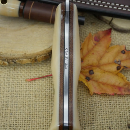 Mountaineer: Bone Linen Micarta, Loaded
