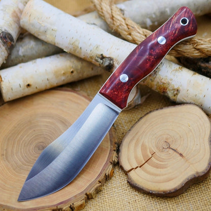 Guide: Red Box Elder Burl & White G10