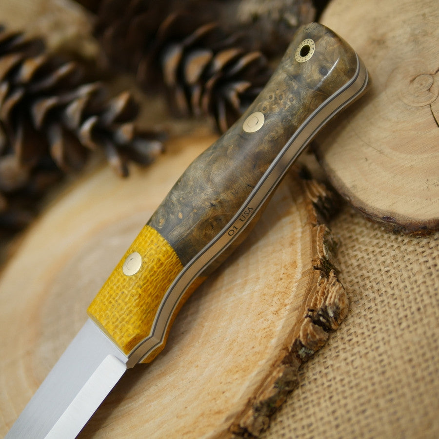 Mountaineer: Buckeye & Yellow Burlap