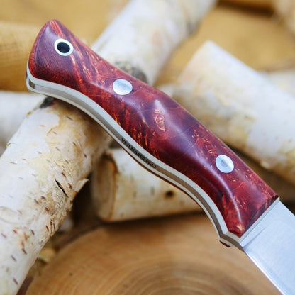 Guide: Red Box Elder Burl & White G10