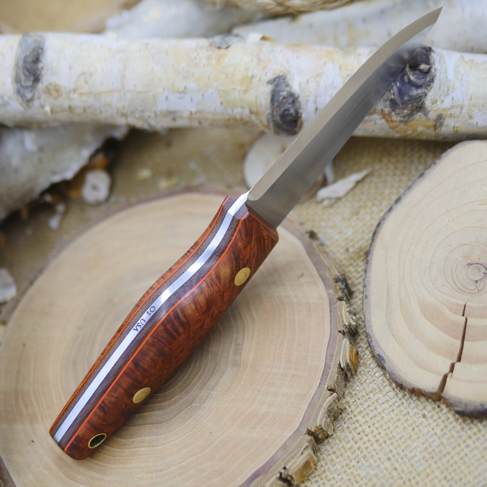 Woodsman: Briar, Orange G10 & Brown Canvas