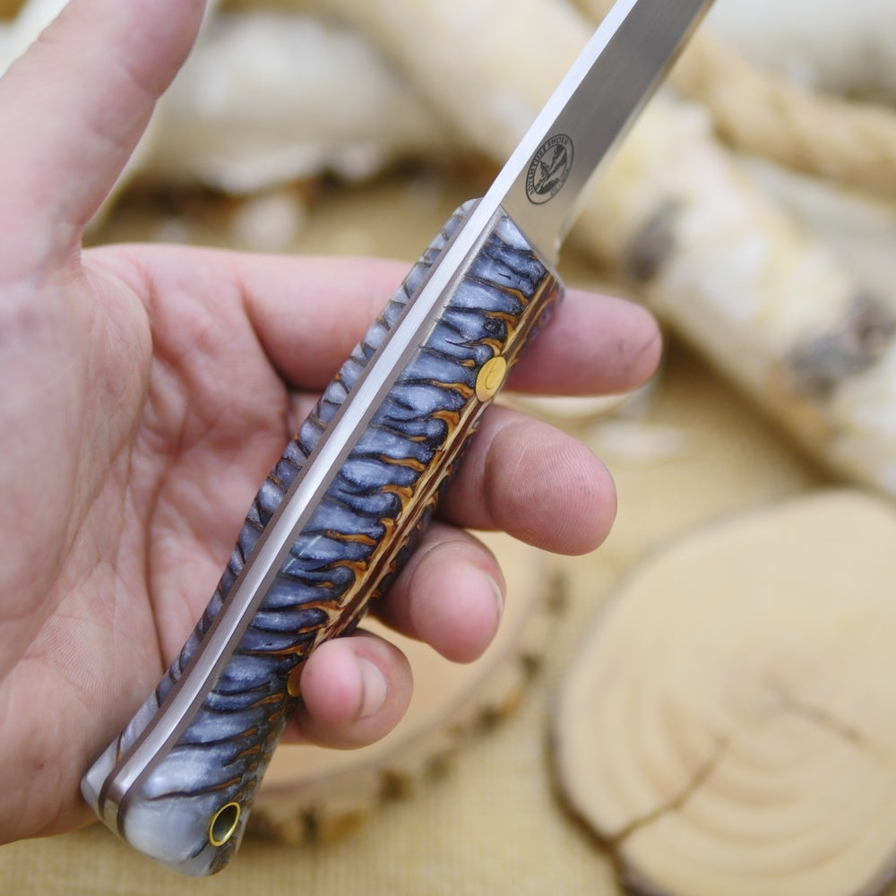 Mountaineer: White Cast Spruce Cone & Brown G10