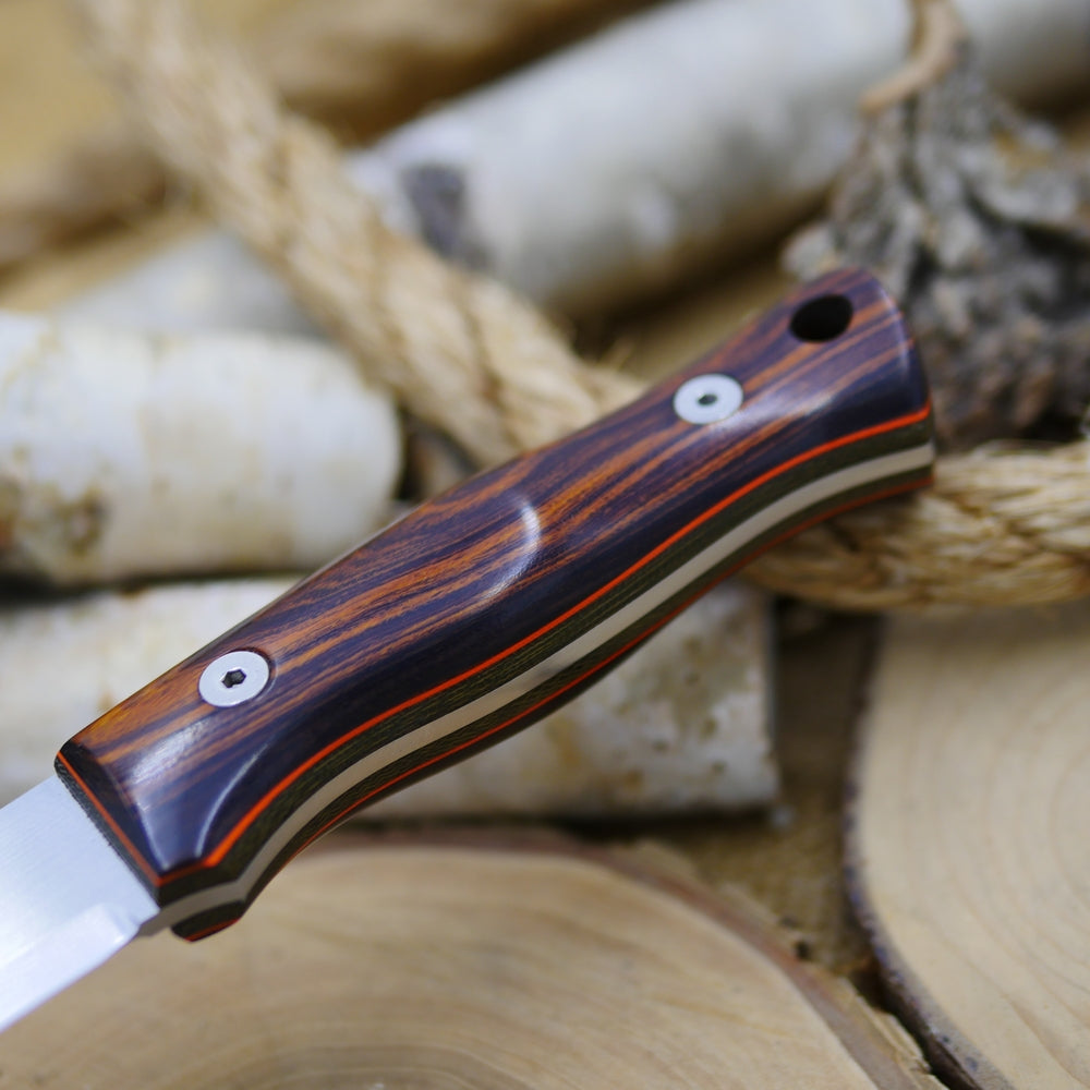 Classic: Ironwood, Green Canvas & Orange G10 (r-series)