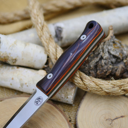 Classic: Ironwood, Green Canvas & Orange G10 (r-series)