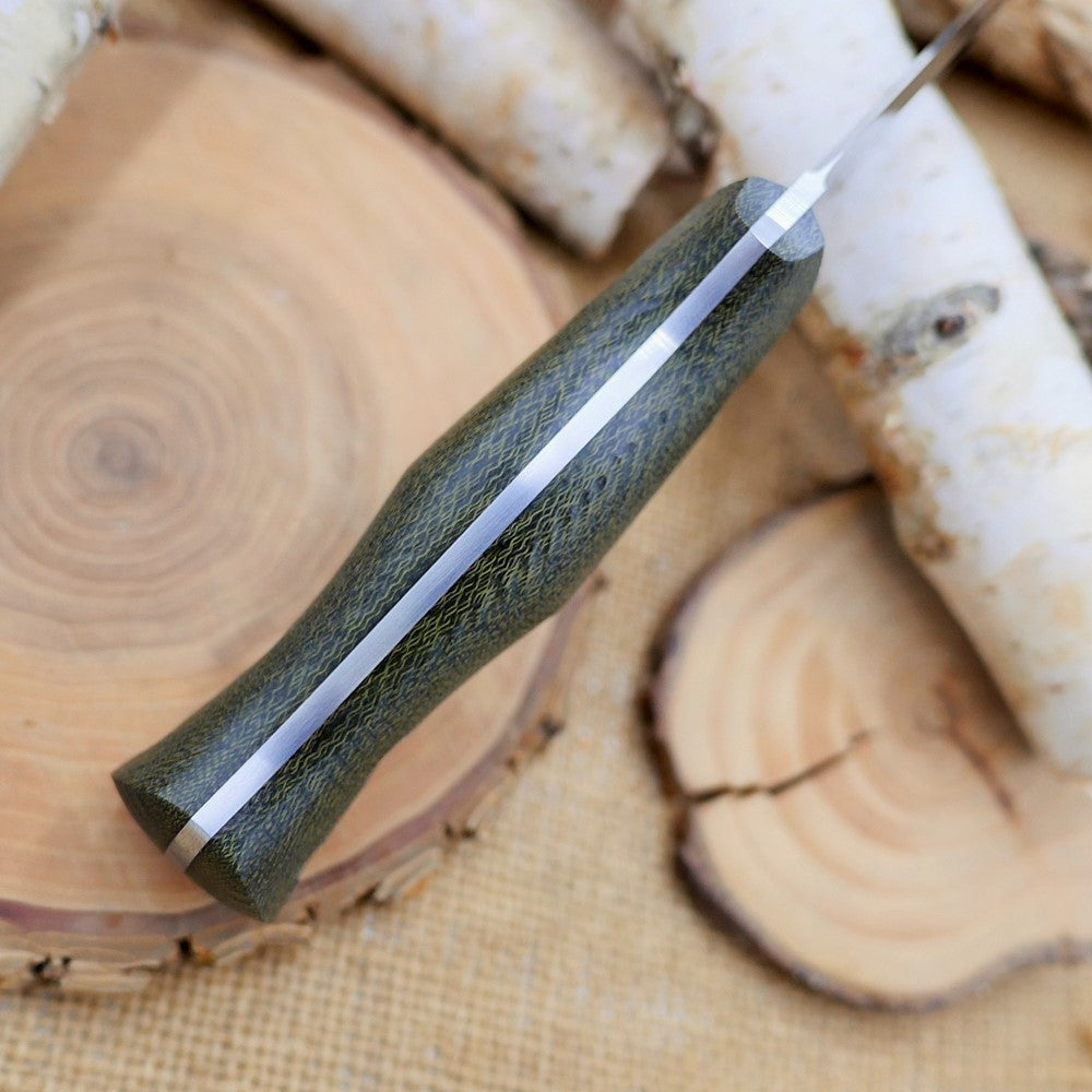 Classic (R): Green Canvas Micarta, Choose Your Liners