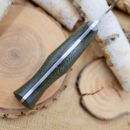 Classic (R): Green Canvas Micarta, Choose Your Liners