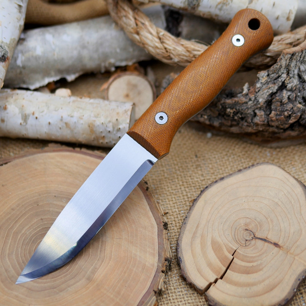 Explorer (R): Brown Canvas Micarta, Choose Your Liners