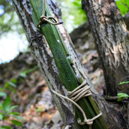 Custom Bucksaw: Forest Green Dyed Walnut - Adventure Sworn Bushcraft Co.