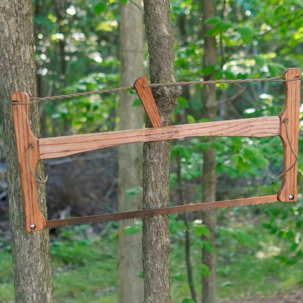 Rustic Brown Oak Bucksaw