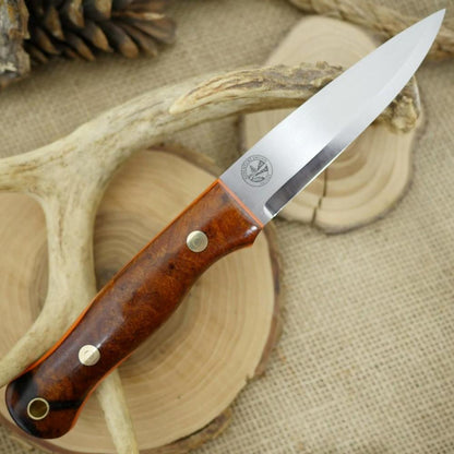 Mountaineer: Ironwood Burl & Orange G10
