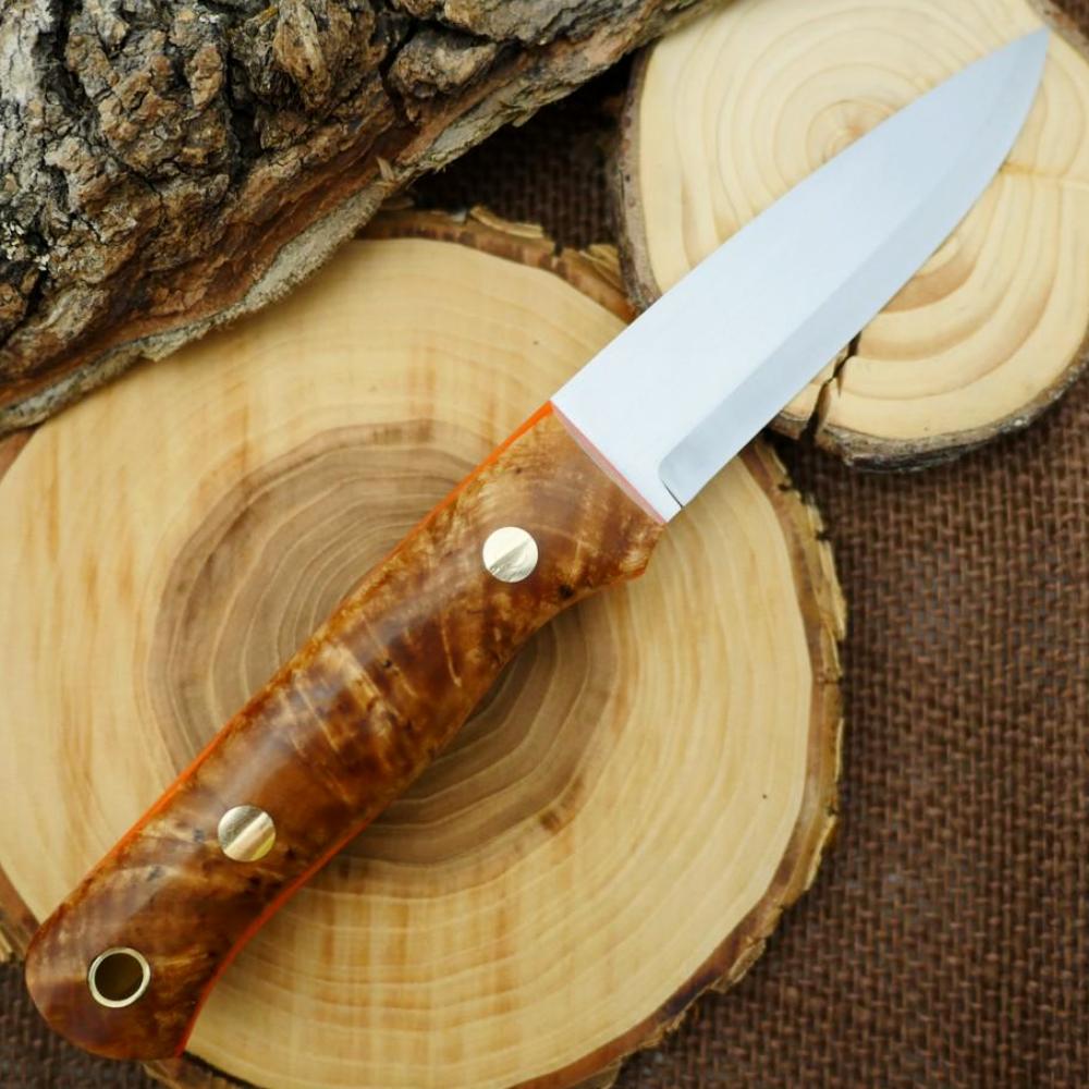 Classic: Karelian Birch & Hunter Orange G10 - Adventure Sworn Bushcraft Co.